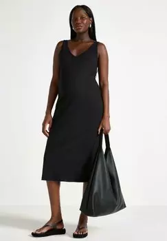 Вязаное платье MOM MIDI Lindex, черный