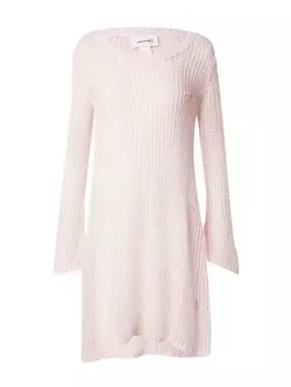 Вязаное платье Monki, розовый