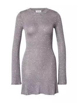 Вязаное платье Monki, серый