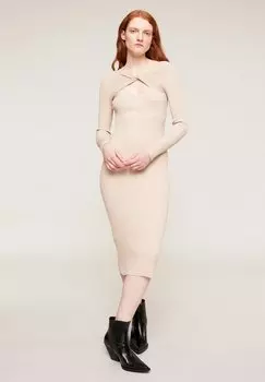 Вязаное платье Motivi, бежевый