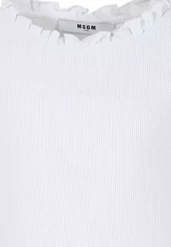 Вязаное платье MSGM, белый