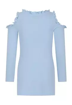 Вязаное платье MSGM, цвет Light Blue