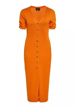 Вязаное платье NAEMI Knitted dress, цвет dark orange