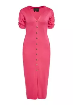 Вязаное платье NAEMI Knitted dress, розовый