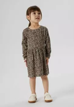 Вязаное платье Name it, коричневый