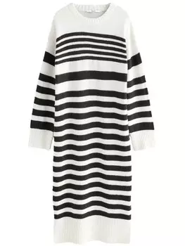 Вязаное платье Next, белый