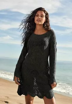 Вязаное платье Next, черный