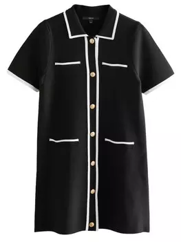 Вязаное платье Next, черный