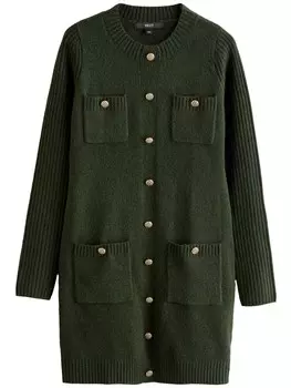 Вязаное платье Next, хаки