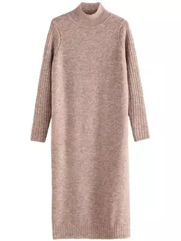 Вязаное платье Next Knitted dress, бежевый
