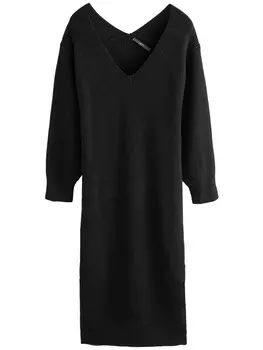 Вязаное платье Next Knitted dress, черный