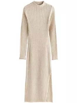 Вязаное платье Next Knitted dress, пятнистый бежевый
