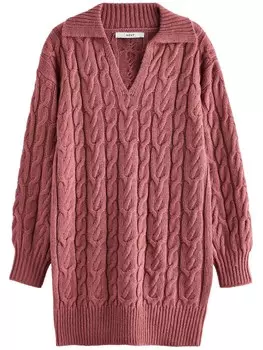 Вязаное платье Next Knitted dress, розовый