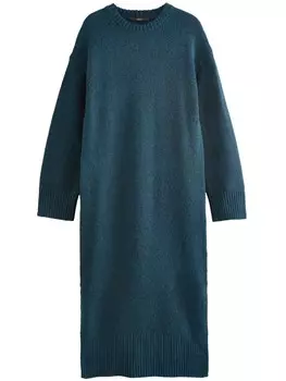Вязаное платье Next, синий