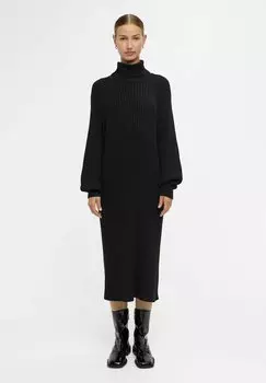 Вязаное платье Object, черный