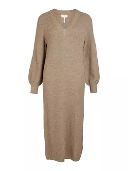 Вязаное платье Object MALENA, светло-коричневый