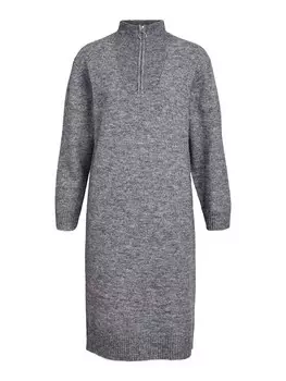 Вязаное платье OBJECT Minna, темно-серый