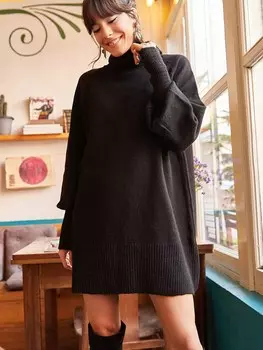 Вязаное платье olalook, черный