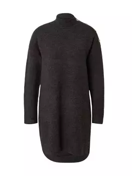 Вязаное платье ONLY Knitted dress ONLALEXA, темно-серый