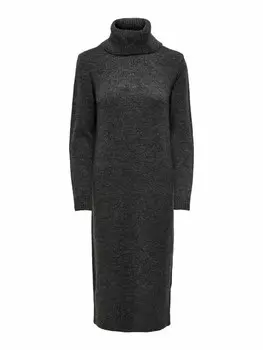 Вязаное платье ONLY Knitted dress ONLBrandie, графитовый