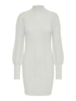 Вязаное платье ONLY Knitted dress Onlkatia, светло-серый