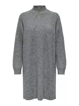 Вязаное платье ONLY Knitted dress ONLTokyo, темно-серый