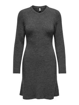 Вязаное платье ONLY Knitted dress, темно-серый