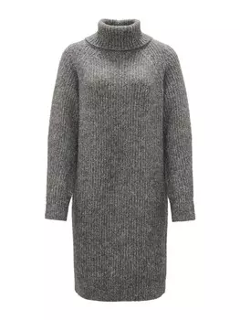 Вязаное платье OPUS Knitted dress Wakona, серый