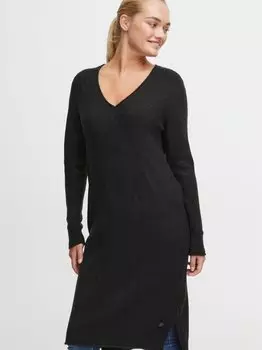 Вязаное платье оксида Oxmo, черный