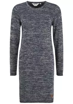 Вязаное платье Oxmo Knitted dress Danielle, синий/темно-синий
