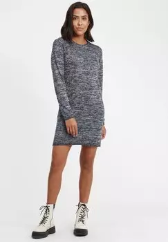 Вязаное платье Oxmo, синий меланж