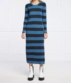 Вязаное платье Pepe Jeans London, синий