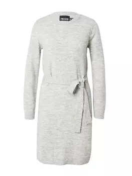 Вязаное платье PIECES Juliana, светло-серый