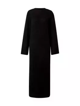 Вязаное платье PIECES Knitted dress, черный