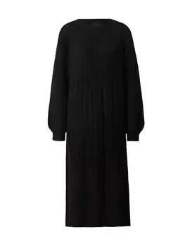 Вязаное платье PIECES Knitted dress PCMAGGY, черный