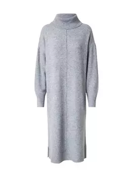 Вязаное платье PIECES Knitted dress, серый