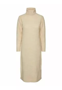 Вязаное платье Pieces, молочный