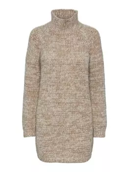 Вязаное платье Pieces NOMANA, пятнистый коричневый