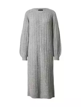 Вязаное платье PIECES PCMaggy, пятнистый серый