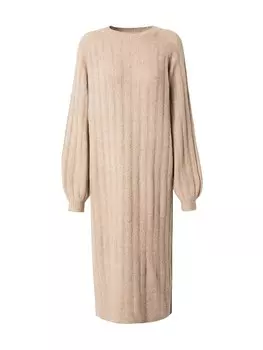 Вязаное платье PIECES PCMAGGY, серо-коричневый