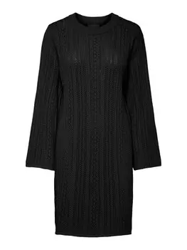 Вязаное платье PIECES PCNuka, черный