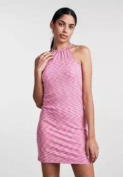 Вязаное платье Pieces, розовый