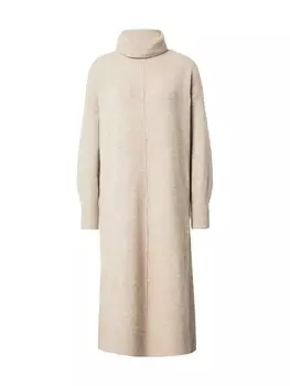 Вязаное платье PIECES, серо-коричневый