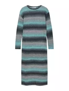 Вязаное платье Pull&Bear, бирюзовый