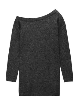 Вязаное платье Pull&Bear Knitted dress, антрацит