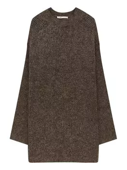 Вязаное платье Pull&Bear, пятнистый коричневый