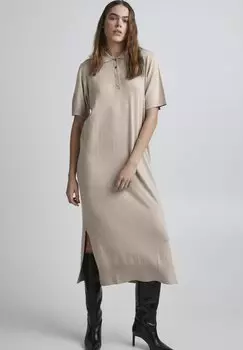 Вязаное платье PULZ, бежевый