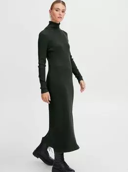 Вязаное платье пзсара Pulz Jeans, зеленый