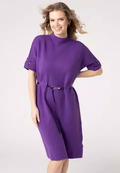 Вязаное платье QUIOSQUE, темно-фиолетовый