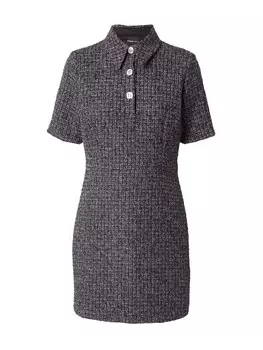 Вязаное платье River Island Knitted dress, антрацит